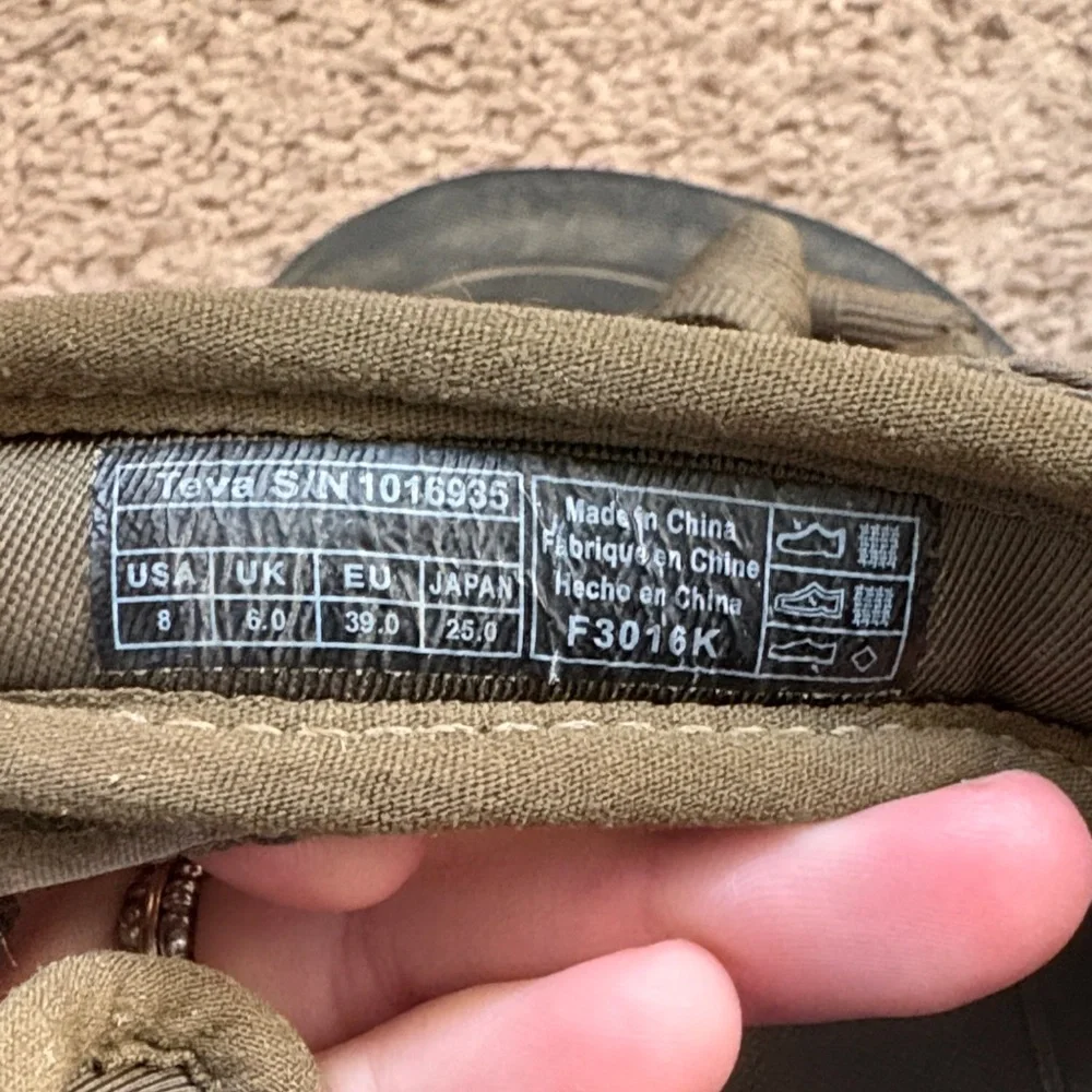 Teva Women’s Olive Sandals - Picture 2 of 4